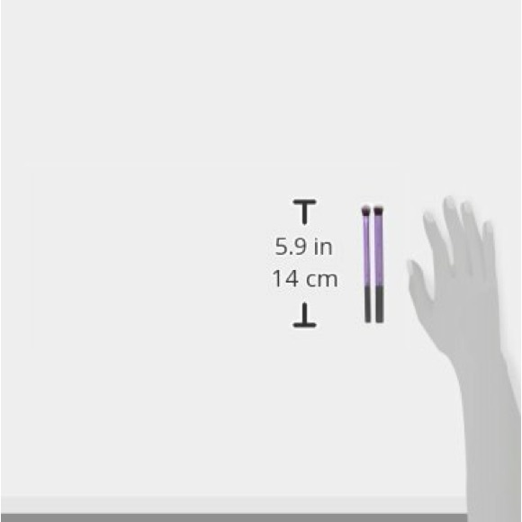 Real Techniques Eye Shadow and Blender Brush Set 2-Piece Makeup Brushes Purple - Picture 6 of 6